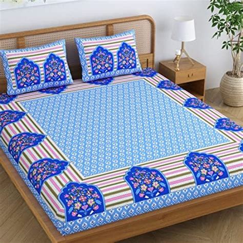Colorish Cotton Blend Traditional Mandala Jaipuri Printed Bedsheet for ...