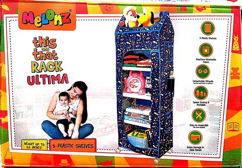 melonz Plastic 5 Level Adjustable Baby Drawer for Toys and Clothes ...