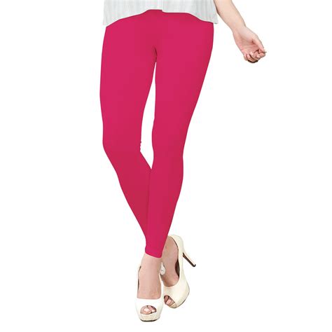 Pink Pure Cotton Ankle Length Leggings