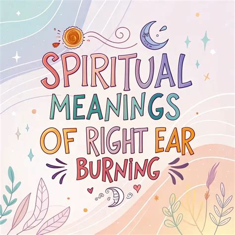 11 Spiritual Meanings Of Right Ear Burning: Hidden Signs