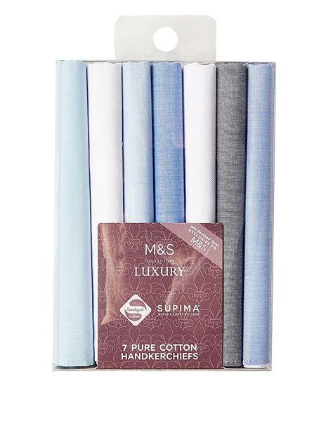 Buy 7pk Antibacterial Pure Cotton Handkerchiefs with Sanitized Finish ...
