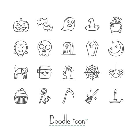 Halloween Doodle Vector Art, Icons, and Graphics for Free Download