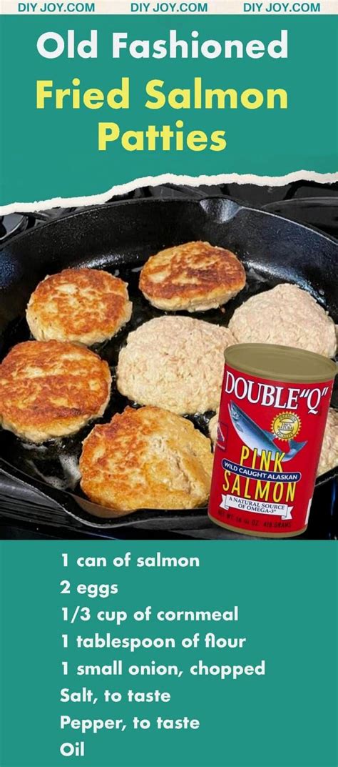 Classic Homemade Salmon Patties Recipe | Canned salmon recipes, Easy ...