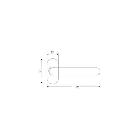 ATL-201 Narrow Lever Handle – 140mm Sleek Design | ASSA ABLOY