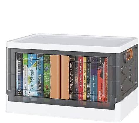 mechdel Collapsible Storage Bins with Double Door with Top Lid Opening ...