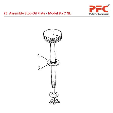 Stop Oil Plate IR 8 x 7 ESV NL Air Compressor Parts