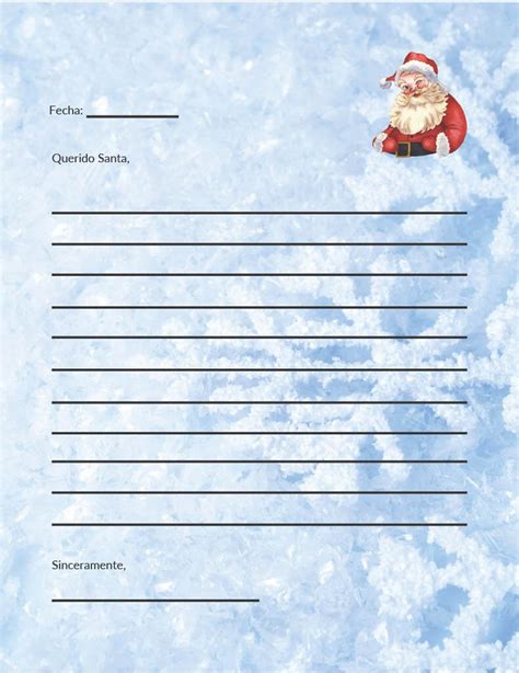 10 Printable Spanish Santa Letters for Kids - Etsy