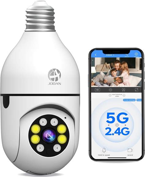 Amazon.com : JOOAN 5G Light Bulb Security Camera, 360 Wireless Bulb ...
