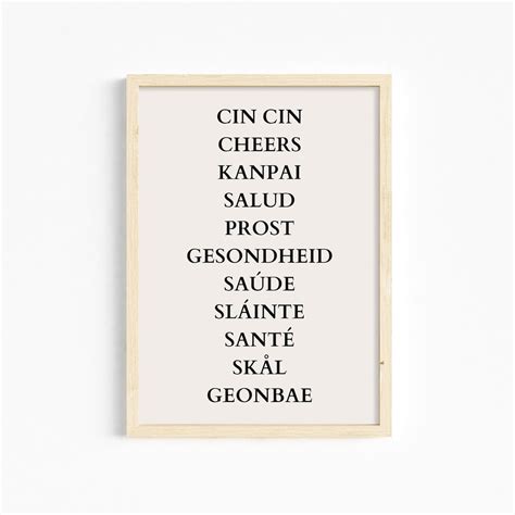 Cheers In Different Languages