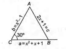 Let ABC be a triangle such that angle ACB= (π/ 6). If a, b and c denote ...