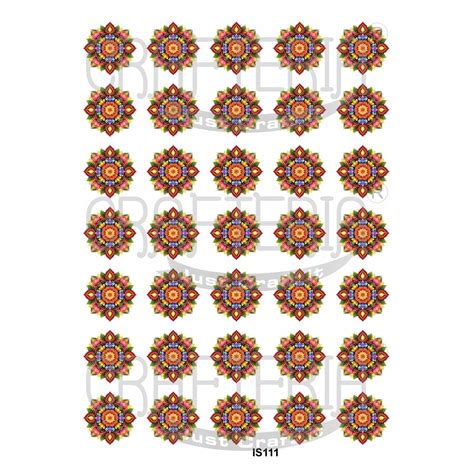 Rangoli Design Insert Sheet (Transparent Sheet) IS111