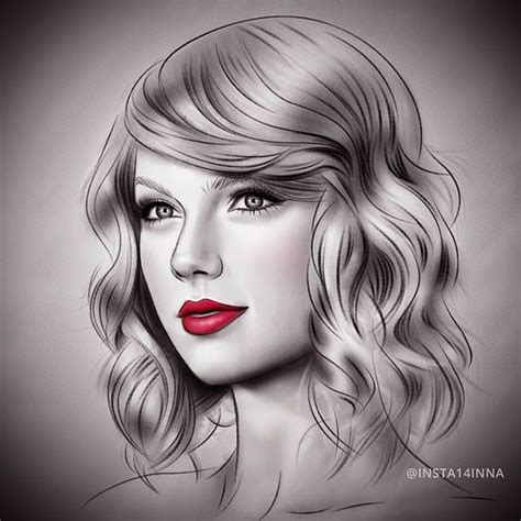 easy drawings of taylor swift