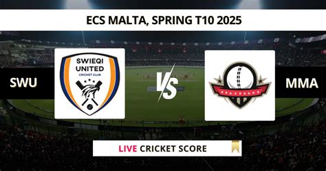 SWU vs MMA Live Score | ECS T10 Malta 2025 Live Score Today