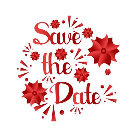 Save The Date Holiday Clipart