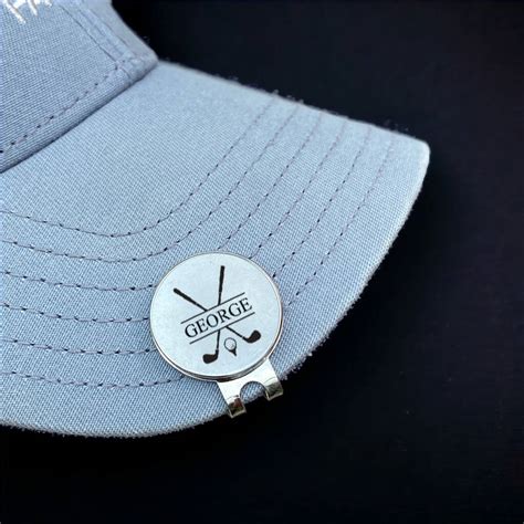 Personalised Golf Ball Marker With A Hat Clip By Taylor Cut Co