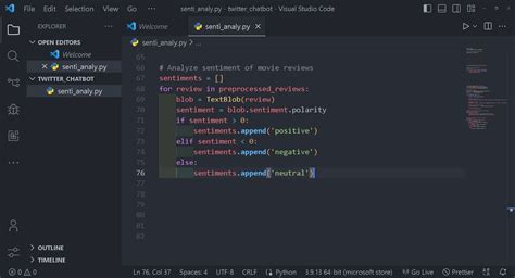 Sentiment Python 的图像结果