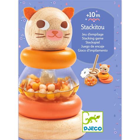 Stackitou Cat Stacker by Djeco - DJ06361 - The Learning Lab