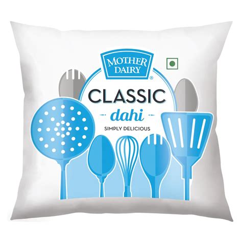 Mother Dairy Classic Toned Pouch Curd, 390 g : Amazon.in: Grocery ...
