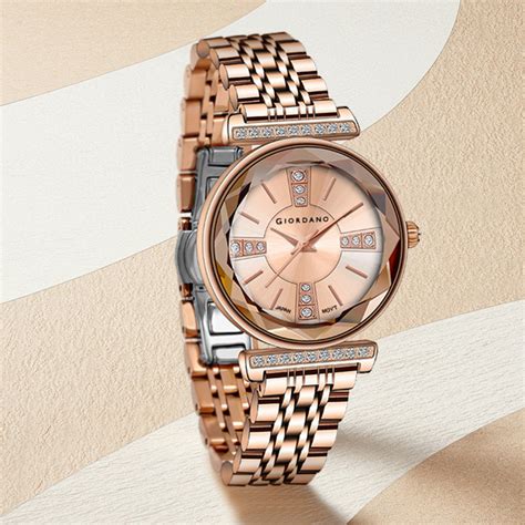 Giordano Stylish Diamond Studded Analog Wrist Watch for Women with ...