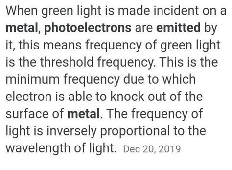 Which of the following when falls on a metal will emit photoelectrons ...