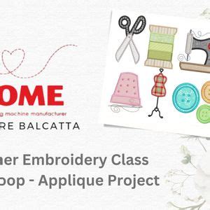 Beginner Embroidery Class In the Hoop - Applique Project, Janome ...