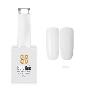 Buy GOODIEBOX WHITE 15ML Gel Nail Polish 1Pc Clear Pink Glitter Nail ...
