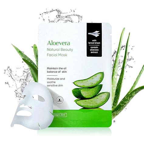 Buy MINISO Face Mask for Glowing Skin, Nature Aloevera Deep Moisturize ...