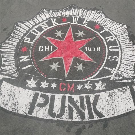 WWE CM PUNK shirt, Men's Fashion, Tops & Sets, Tshirts & Polo Shirts on ...