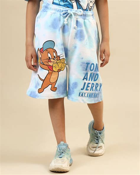 Tom & Jerry Printed Regular Fit Shorts For Boys – Kidsville