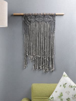 Buy The Decor Mart Exclusive Handcrafted Grey Bohemian Macrame Wall ...