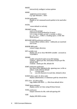 Image result for Advanced DOS Commands