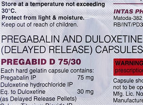Pregabid D 75/30 - Strip of 10 Capsules : Amazon.in: Health & Personal Care