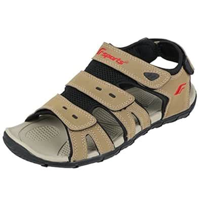 Fsports Men's Cannon Series Brown Synthetic Casual Sandals 6UK : Amazon ...