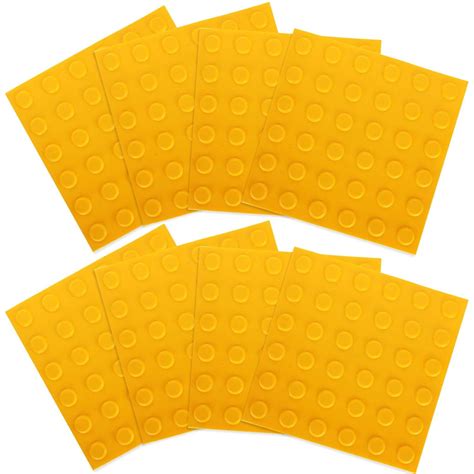 8 Pack Tactile Paving Tiles 12”x 12”PVC Blind Board Warning Pad with ...