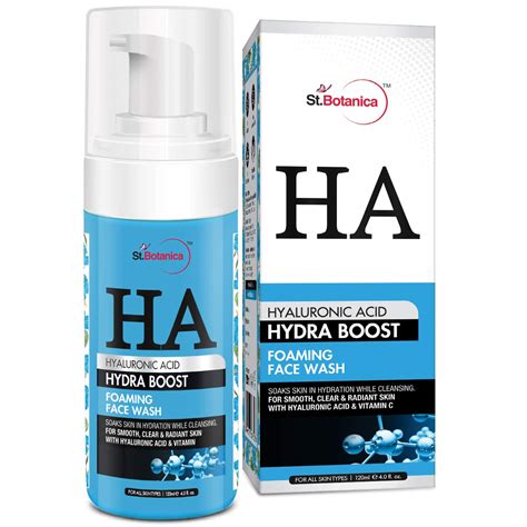 St.Botanica Hyaluronic Acid Hydra Boost Face Wash 120ml Infused with ...