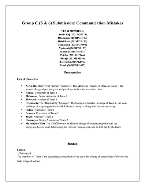 MC Group C(5&6) - The analysis - Group C (5 & 6) Submission ...