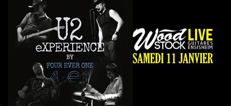 4EVER1, tribute to U2 (+ guest) chez Wood Stock Guitares Ensisheim, 3 ...