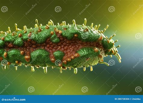 Contamination Danger, Illustrated With A Micro Insect Parasite Under Microscope - Infection ...