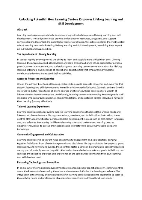 Al Barsha- Article Unlocking Potential (april 2) - Unlocking Potential ...