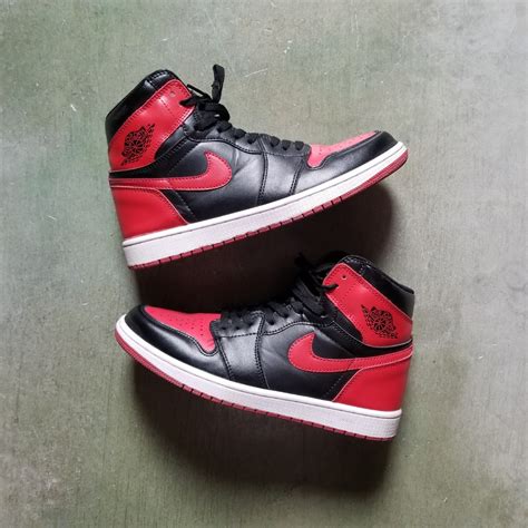Nike Air Jordan 1 Breds on Carousell