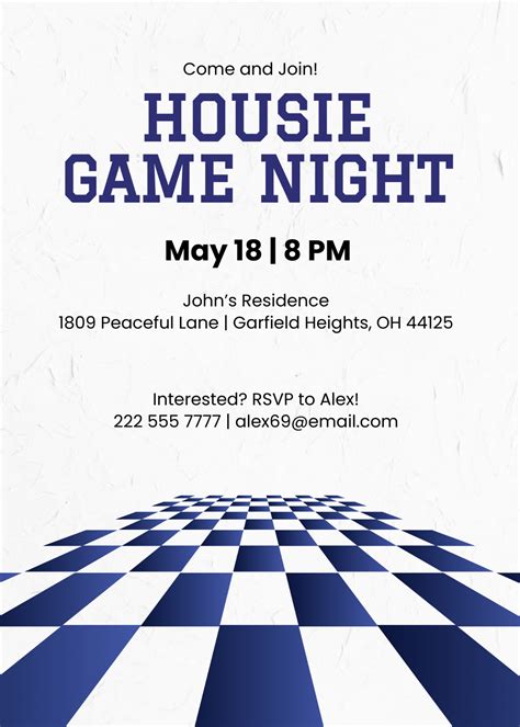 Free Game Night Invitation Templates, Editable and Printable