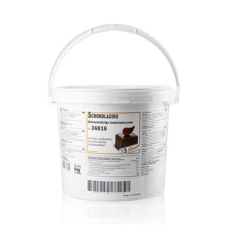 Glacage au chocolat, trois doubles, 6 kg, Seau | GOURMET VERSAND ...