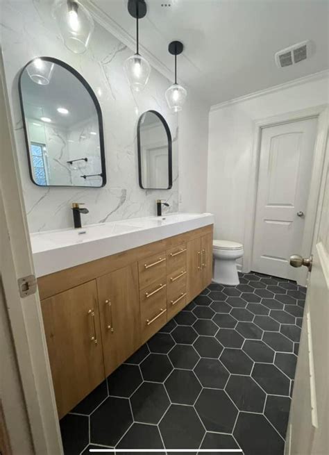 Pin by Madeline Condon on New House in 2025 | Black and white tiles ...