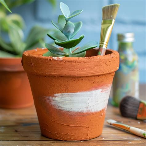 Painting Terracotta Planters