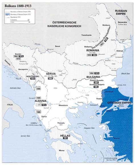 Balkans Map (1800-1913) - Philatelic Database