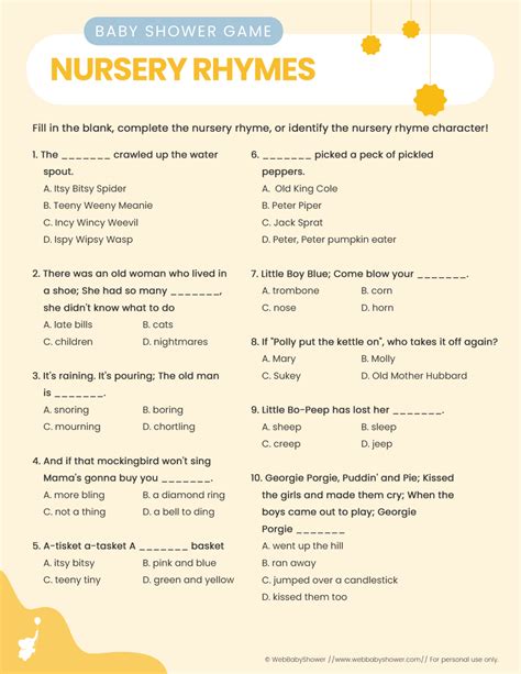 18 Baby Shower Trivia Quiz Games (and 25 Questions) That Your Guests ...