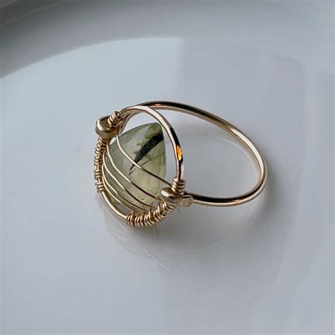 Aria Ring | Wire wrapped stone jewelry, Handmade rings wire, Diy wire jewelry rings