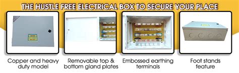 DeHMY electric busbar chamber box 63Amp,415 volt (Heavy Duty,Metal,Grey ...