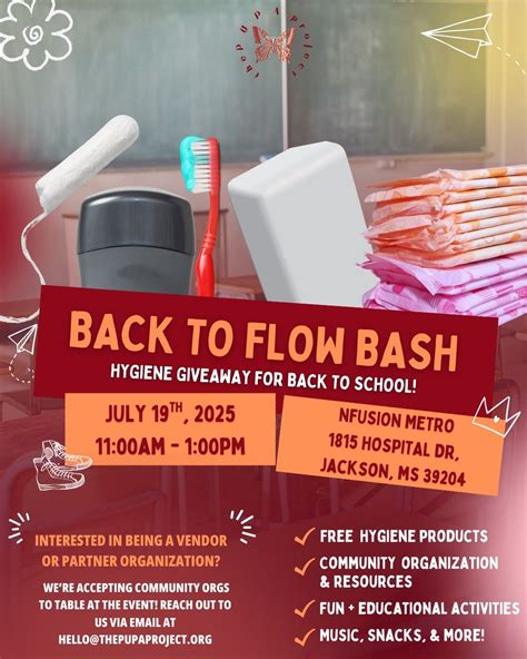 Back to Flow Bash - Hygiene Giveaway for Back to School!, NFusion Metro ...