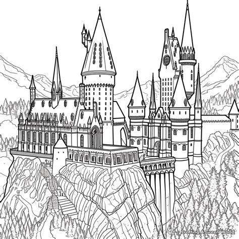 Harry Potter Castle Coloring Pages Coloring Pages: Lego Harry Potter